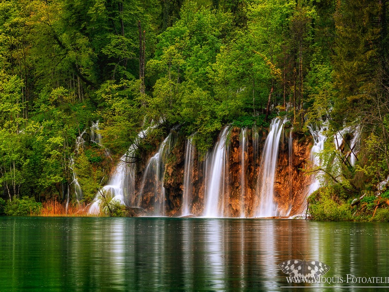 Wasserfall am See Kozjak